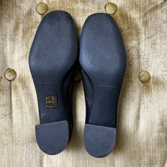 Everlane The Day Heel black leather made in italy 7.5 - Picture 9 of 12